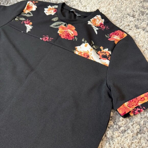 SET OF 2 - SHEIN, Men’s Floral Black Short Sleeve T-Shirt and Shorts Set, Large - Picture 6 of 13